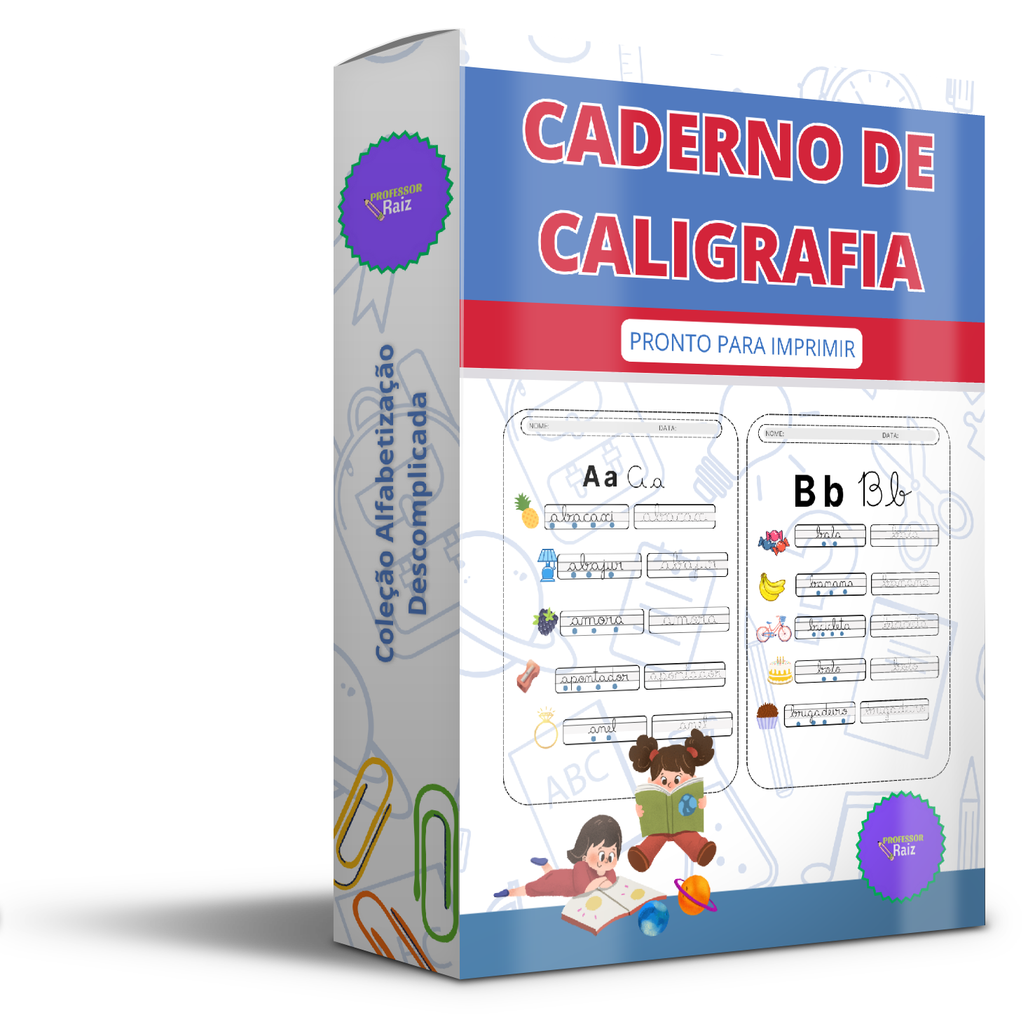 BOX Atividades - Caderno de caligrafia