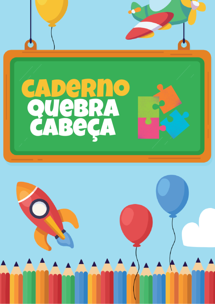 CADERNO QUEBRA CABEÇA