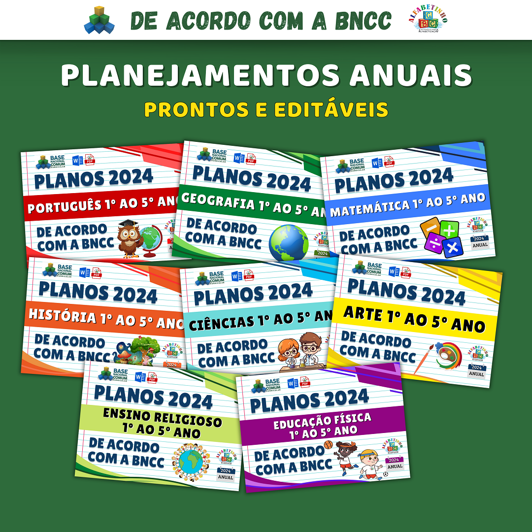 PLANOS ANUAUS 1º AO 5º ANO 2024